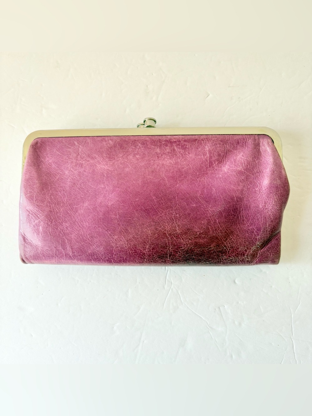Hobo Lauren Purple Leather Clutch Wallet